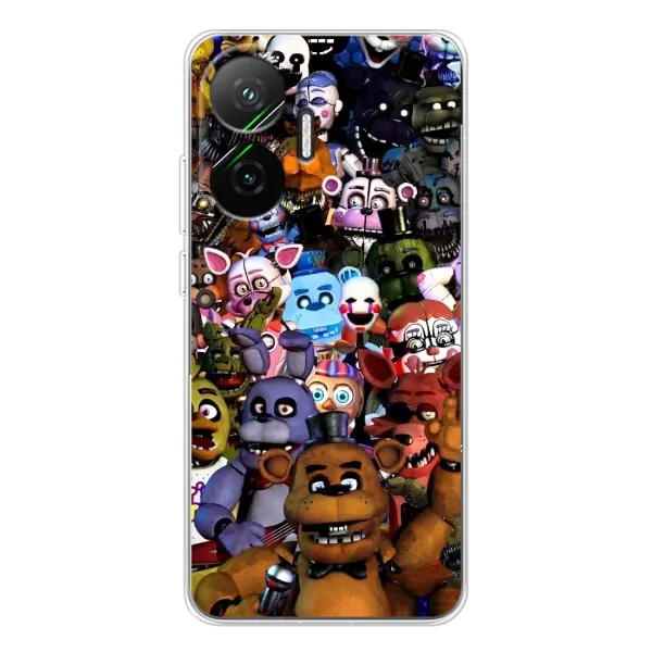 Чехол с рисунком «Персонажи Фредди» для Xiaomi POCO F7