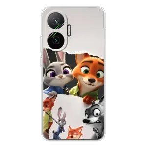 Силиконовый чехол с принтом Зоотрополіс для Xiaomi POCO F7 (Персонажи Зоо)
