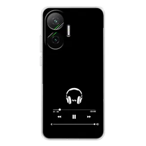 Чохол з картинками на чорному фоні для Xiaomi POCO F7 (Плеєр)