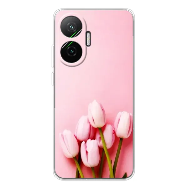 Чехол с рисунком «Розовые тюльпаны» для Xiaomi POCO F7 Чехол с рисунком «Розовые тюльпаны» для Xiaomi POCO F7