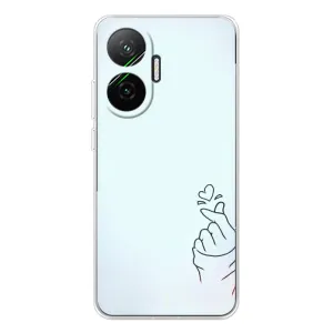 Чохол (Знак сердечка) для Xiaomi POCO F7 (Сердечко на блакитному)