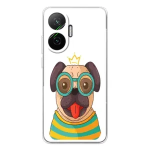 Бампер для Xiaomi POCO F7 с картинкой "Песики" (Собака Король)