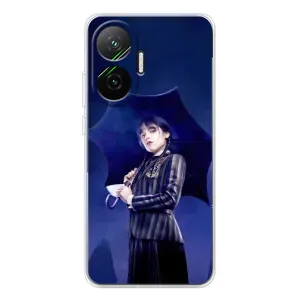 Чехлы с принтом Уэнсдей на Xiaomi POCO F7 (Уэнсдей с зонтом)