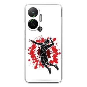Чехлы с принтом Спортивная тематика для Xiaomi POCO F7 (Волейболист)