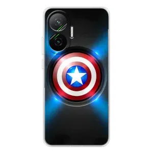 Чехол с Щитом Капитана Америки на Xiaomi POCO F7 (Яркий Щит Капитана)