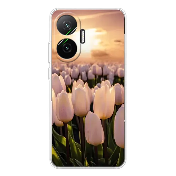 Чехол с рисунком «Закат с цветами» для Xiaomi POCO F7 Чехол с рисунком «Закат с цветами» для Xiaomi POCO F7