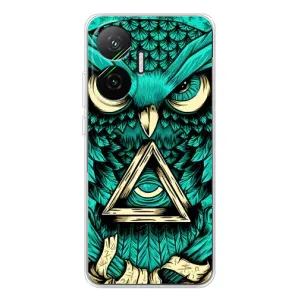 Чохли з принтом СОВИ для Xiaomi POCO F7 (Зелена сова)