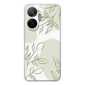 Чохол квітковий дизайн для Xiaomi POCO F7 (Зелений дизайн)