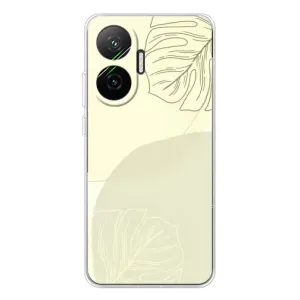 Чохол квітковий дизайн для Xiaomi POCO F7 (Зелений фон)