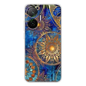 Чохли з сенсом на Xiaomi POCO F7 (Золоті узори)