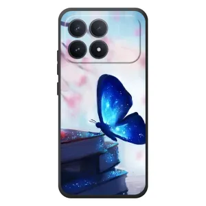 Силіконовий бампер з картинкою звірів для Xiaomi Poco F8 Pro (Метелик синій)