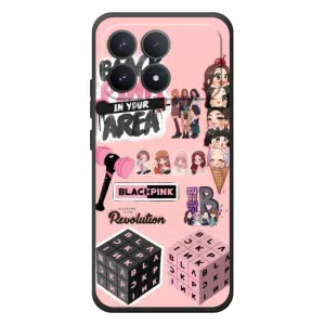 Чехлы с картинкой для Xiaomi Poco F8 Pro (BLACK PINK коллаж)