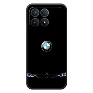 Силіконовий бампер з картинкою машини на Xiaomi Poco F8 Pro (Чорний BMW)