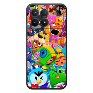 Силиконовый Чехол на Xiaomi Poco F8 Pro с картинкой Brawl Stars (Brawl-Stars)