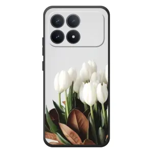 Чехлы с картинкой (Тюльпаны) на XiaoMi Poco F8 Pro (Букет тюльпанов)