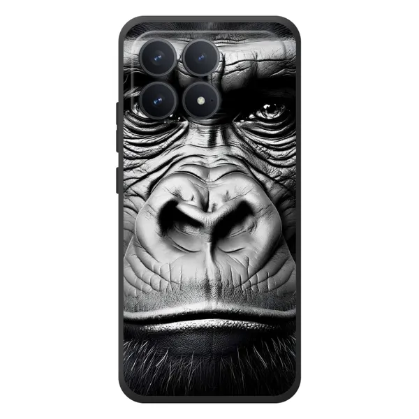 Чехол с рисунком «Черная обезьяна» для Xiaomi Poco F8 Pro