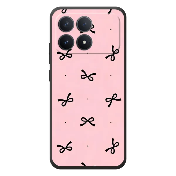 Чехол с рисунком «Черные бантики» для Xiaomi Poco F8 Pro Чехол с рисунком «Черные бантики» для Xiaomi Poco F8 Pro