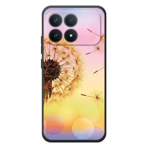 Силиконовый Чехол с одуванчиками на Xiaomi Poco F8 Pro (Цветок-одуванчик)