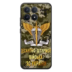 Чехлы на военную тематику для Xiaomi Poco F8 Pro (ДШВ ЗСУ)