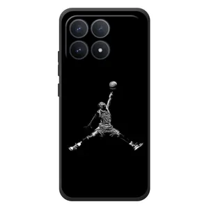 Силиконовый Чехол Nike Air Jordan на XiaoMi Poco F8 Pro (Джордан)