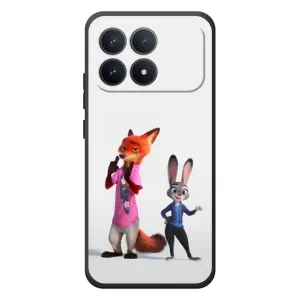 Силиконовый чехол с принтом Зоотрополіс для Xiaomi Poco F8 Pro (Джуди и Ник)