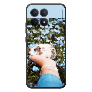 Чохли з зображенням різних тварин на Xiaomi Poco F8 Pro (Їжачок в руці)