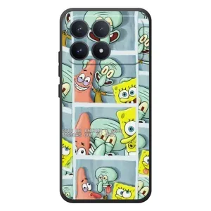 Силиконовый чехол Спанч Боб на XiaoMi Poco F8 Pro (Фото-БоБ)