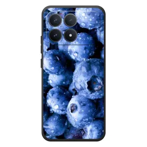 Чехол с изображением вкусной еды для Xiaomi Poco F8 Pro (Голубика)
