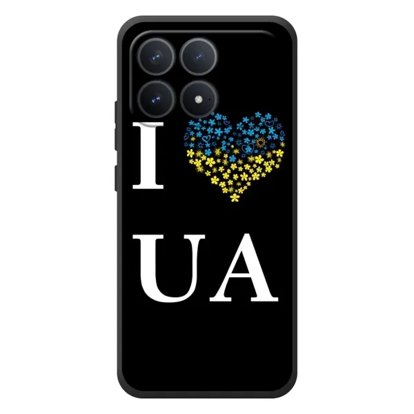Чехол с рисунком «I Love UA» для Xiaomi Poco F8 Pro Чехол с рисунком «I Love UA» для Xiaomi Poco F8 Pro
