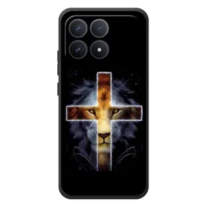 Чехлы для XiaoMi Poco F8 Pro (Крест Иисуса) (Иисус Лев)
