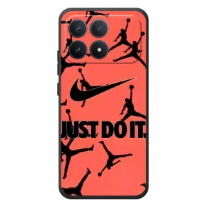 Силиконовый Чехол Nike Air Jordan на XiaoMi Poco F8 Pro (Just Do It)