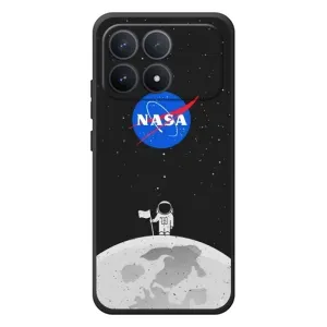 Силіконовый бампер з принтом "Наса" на Xiaomi Poco F8 Pro (Космонавт NASA)