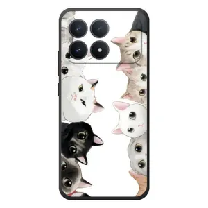 Силіконовий чохол з котиком для Xiaomi Poco F8 Pro (Коти)