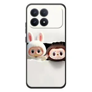 Чехол с принтом Лабубу для Xiaomi Poco F8 Pro (Фигурки Labubu)