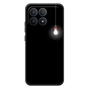 Чохол з картинками на чорному фоні для Xiaomi Poco F8 Pro (Лампочка)
