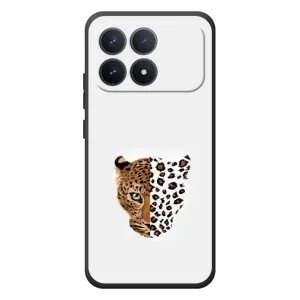 Чохол з леопардовим принтом на Xiaomi Poco F8 Pro (Леопард на білому)