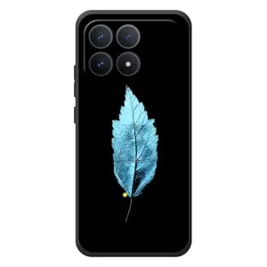 Чохол з картинками на чорному фоні для Xiaomi Poco F8 Pro (Листя)