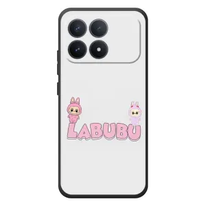 Чехол с принтом Лабубу для Xiaomi Poco F8 Pro (Логотип Лабубу)