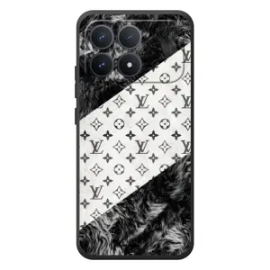 Чехол Стиль Louis Vuitton на Xiaomi Poco F8 Pro (LV на белом)