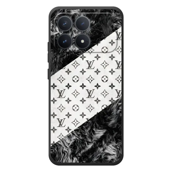 Чехол с рисунком «LV на белом» для Xiaomi Poco F8 Pro
