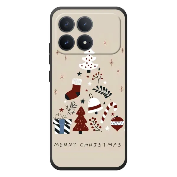 Чехол с рисунком «Merry Christmas» для Xiaomi Poco F8 Pro Чехол с рисунком «Merry Christmas» для Xiaomi Poco F8 Pro