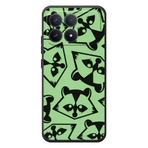 Силіконовий Чохол з Энотами на Xiaomi Poco F8 Pro (Мордочки Єнота)