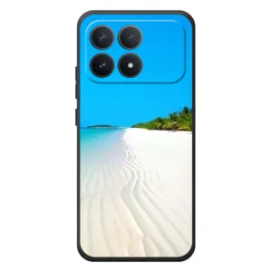 Летний Чехол на Xiaomi Poco F8 Pro (Море песок)