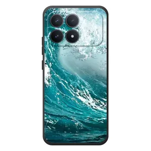 Летний Чехол на Xiaomi Poco F8 Pro (Морская волна)