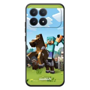 Чохли для Xiaomi Poco F8 Pro (Персонажі МайнКрафт) (На коні)