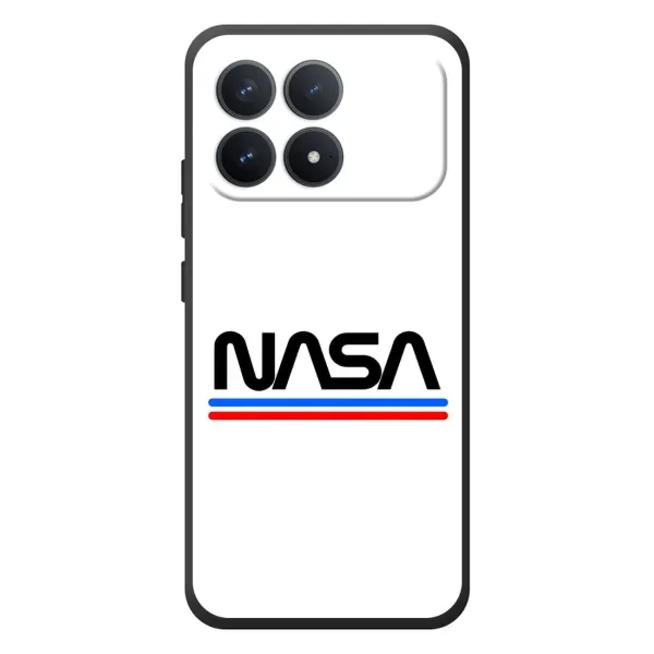 Чехол с рисунком «NASA на белом фоне» для Xiaomi Poco F8 Pro Чехол с рисунком «NASA на белом фоне» для Xiaomi Poco F8 Pro
