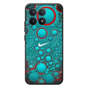 Силиконовый Чехол на Xiaomi Poco F8 Pro с картинкой Nike (Найк зеленый)