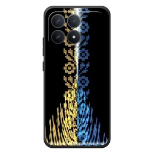 Силиконовый Чехол на Xiaomi Poco F8 Pro (Патриотическая вышиванка)