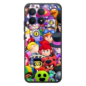 Силиконовый Чехол на Xiaomi Poco F8 Pro с картинкой Brawl Stars (Персонажи)