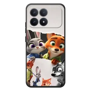 Силиконовый чехол с принтом Зоотрополіс для Xiaomi Poco F8 Pro (Персонажи Зоо)